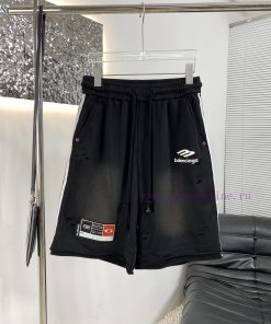 High Quality Balenciaga Paris 25ss Spring And Summer New Shorts Spray Color Abrasion Designer S 6c8tjq1y