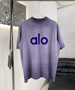 High Quality AlO 25 Year New Spring/summer 100% Pure Cotton 260g Stir Fried Color Distressed Sh arf5c5em