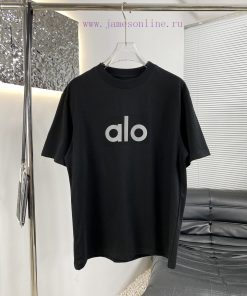 High Quality AlO 25 Year New Spring/summer 100% Pure Cotton 260g Loose Short Sleeved Round Neck efds05ol