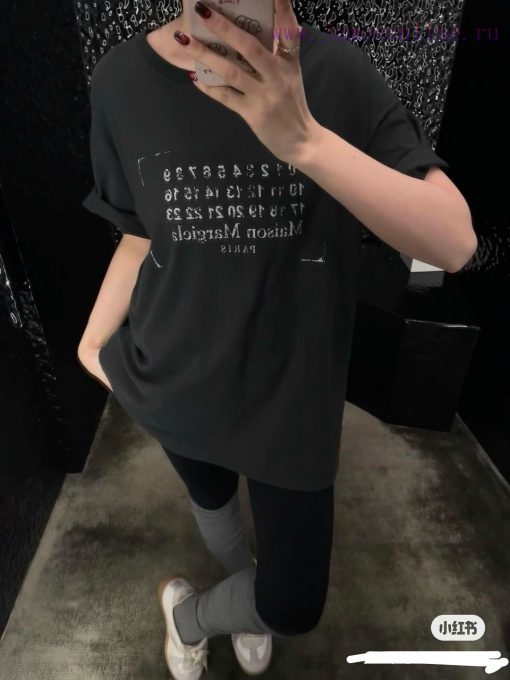 Maison's Popular Magira 25ss New Short Sleeved T-shirt🤗 Using High Weight Fabric Washed With 26 dl53mg3l - Image 8