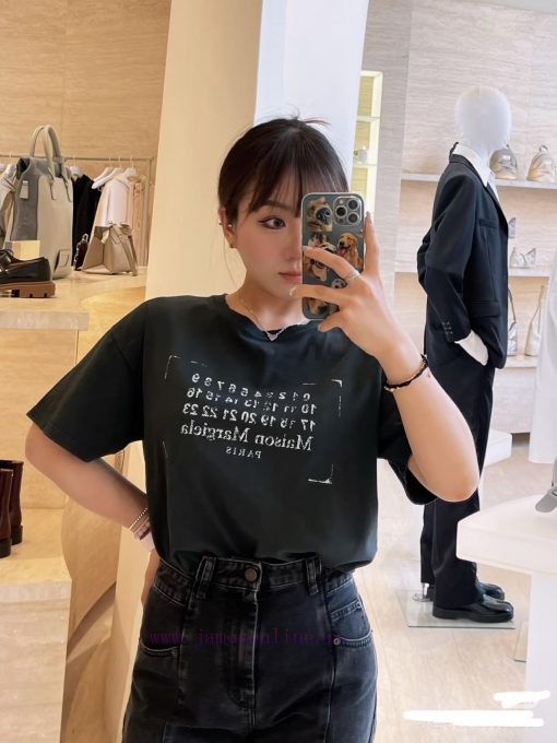 Maison's Popular Magira 25ss New Short Sleeved T-shirt🤗 Using High Weight Fabric Washed With 26 dl53mg3l - Image 9