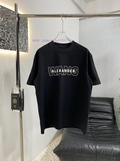 High Quality Alexandderwang - Alexander King New Short Sleeved ShirtHot And Popular White Pearl b9pva53t - Image 2