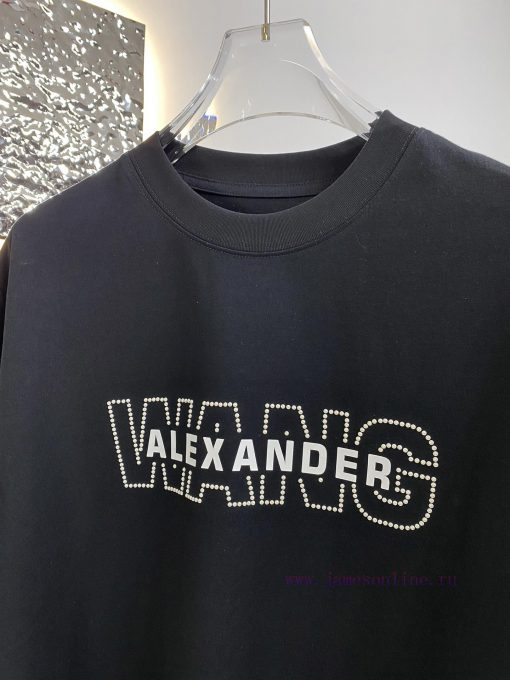 High Quality Alexandderwang - Alexander King New Short Sleeved ShirtHot And Popular White Pearl b9pva53t - Image 5