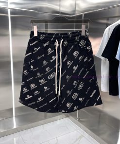 Balenciaga Classic High QualityThree Standard Latest English LOGO Embroidered Sweatpants Custom pufbywpa