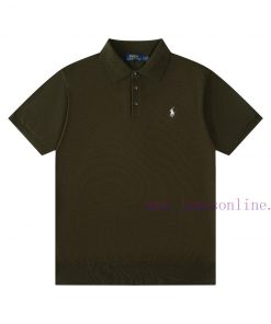 R77 RaLoro Pianah Lauren Knitted Pony Embroidered Collar Polo Sweater Three Button Sweater Shor c4273074