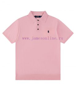 R77 RaLoro Pianah Lauren Knitted Pony Embroidered Collar Polo Sweater Three Button Sweater Shor d3rshn6d