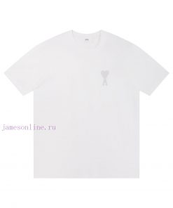 Style Number A02AMI 25 New Spring/Summer Macaron Embroidered T-shirt270G Pure Cotton Top Double t9mmn8yi