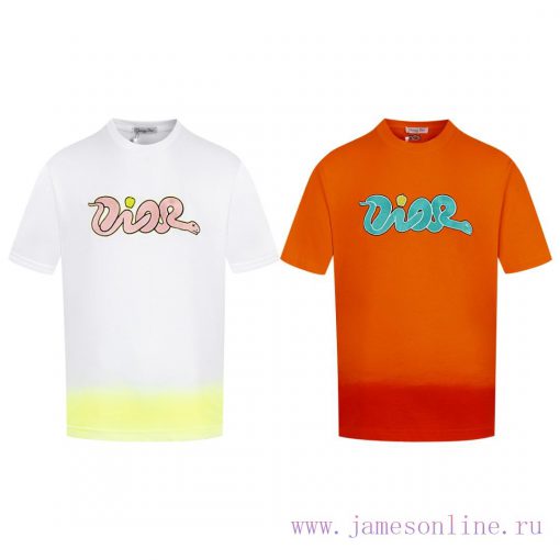 D01White Background EmbroideryDIOR DiorSnake Year Apple Short Sleeved T-shirt ®  The Official W gh0cudb8 - Image 4