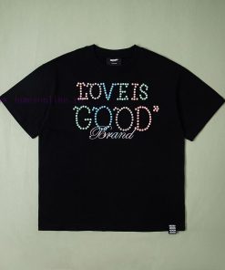 Pure Original MatchingGOODBRAND225SSLOVEISGOOD Macaron Limited Edition Color Pearl Slogan Fashi mxs90z8t