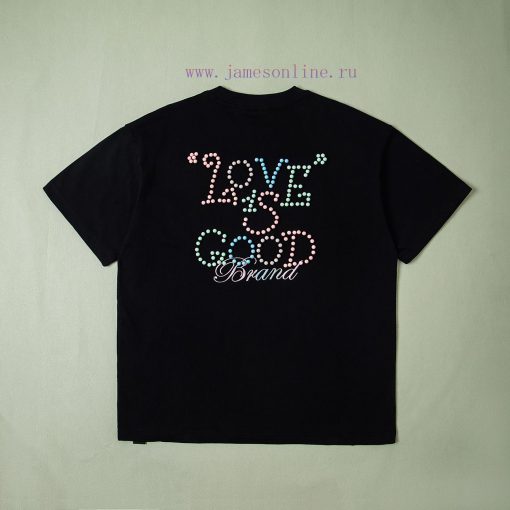 Pure Original MatchingGOODBRAND225SSLOVEISGOOD Macaron Limited Edition Color Pearl Slogan Fashi mxs90z8t - Image 3