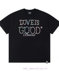 Pure Original MatchingGOODBRAND225SSLOVEISGOOD Macaron Limited Edition Color Pearl Slogan Fashi z49au5f5