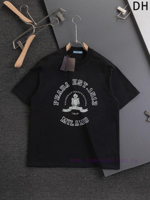 PRADA Triangle Logo Slightly Wide Version S-Xl25ss Spring/Summer Hot Selling New Chest Exquisit somc555k - Image 2