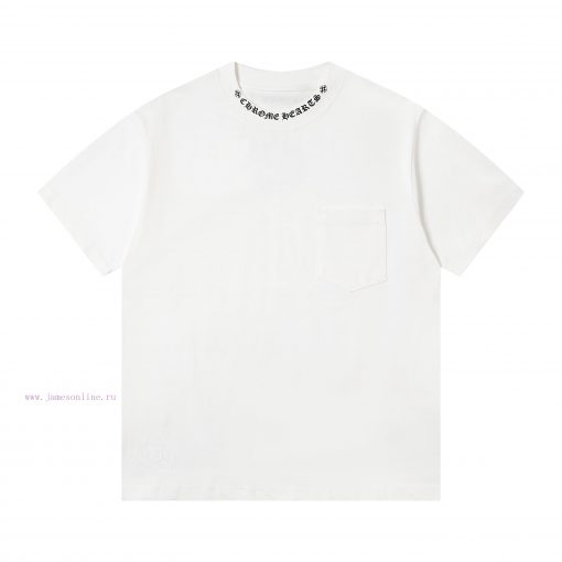 Up NewStyle Number G950Chrome Hearts New Pocket Print Casual Round Neck Short Sleeved T-shirtHo q6uzvyyn