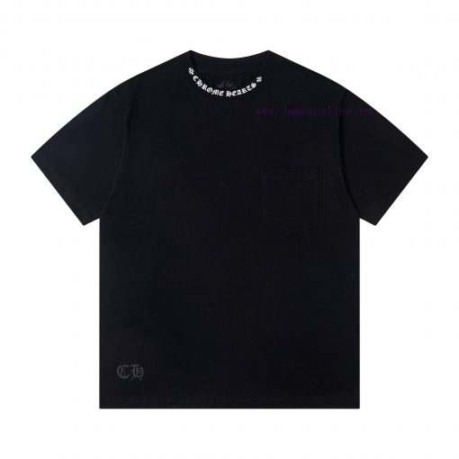 Up NewStyle Number G950Chrome Hearts New Pocket Print Casual Round Neck Short Sleeved T-shirtHo pzri2cye - Image 2