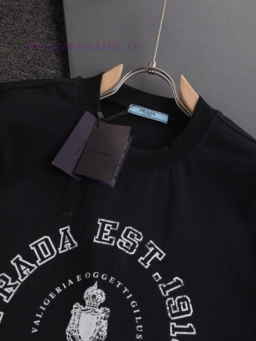 PRADA Triangle Logo Slightly Wide Version S-Xl25ss Spring/Summer Hot Selling New Chest Exquisit somc555k - Image 6