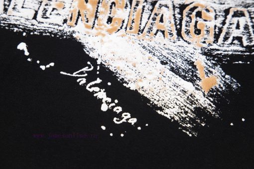 Up NewStyle Number G949BALENCIAGA New Letter Graffiti Printed Casual Round Neck Short Sleeved T a07iriuo - Image 6