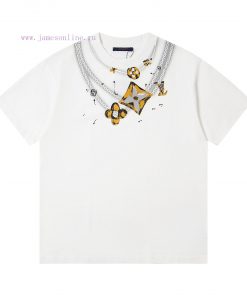 Up NewStyle Number G951Louis Vuitton's New Collar Necklace Graffiti Printed Casual Round Neck S c3gjev87
