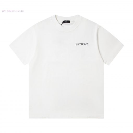 Up NewStyle Number G952Arc'teryx's New Iconic Logo Printed Casual Round Neck Short Sleeved T-sh 7dtng5i3 - Image 2