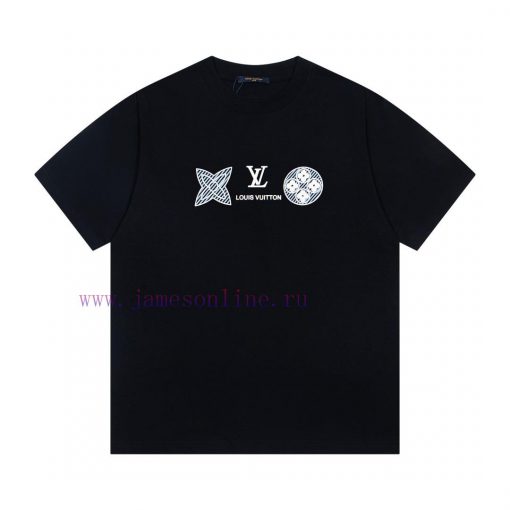 Up NewStyle Number G963Louis Vuitton's New Classic Logo Printed Casual Round Neck Short Sleeved mu9c7vcl - Image 2