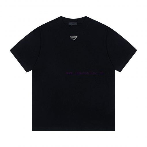 Up NewStyle Number G946PRADA New Collar Classic Triangle Logo Casual Round Neck Short Sleeved T 1c1dlk05