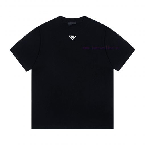 Up NewStyle Number G946PRADA New Collar Classic Triangle Logo Casual Round Neck Short Sleeved T 1c1dlk05 - Image 2