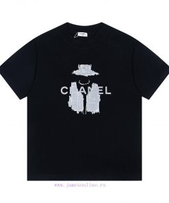 Up NewStyle Number G948CHANEL's New Letter Graffiti Printed Casual Round Neck Short Sleeved T-s gzca5z5q
