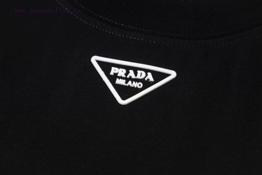 Up NewStyle Number G946PRADA New Collar Classic Triangle Logo Casual Round Neck Short Sleeved T 1c1dlk05 - Image 5