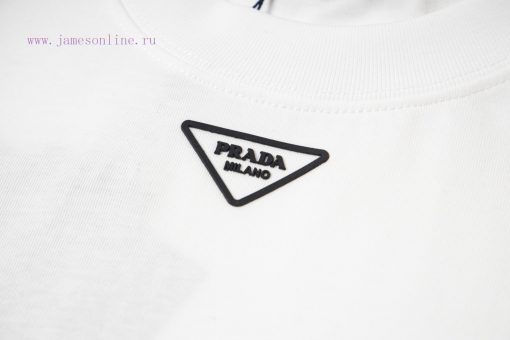 Up NewStyle Number G946PRADA New Collar Classic Triangle Logo Casual Round Neck Short Sleeved T a5sx69qn - Image 5