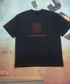 Real Time Video ShootingParisian Maison 𝐁𝐀𝐋𝐄𝐍𝐂𝐈𝐀𝐆𝐀 Lion Club Shield Embroidered Letter Short Sl zz35dexy