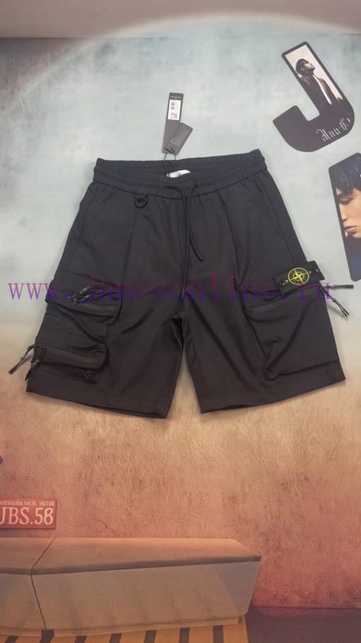 Real Time Video ShootingStone Island 𝐒𝐓𝐎𝐍𝐄𝐈𝐒𝐋𝐀𝐍𝐃 25SS Large Pocket Zipper Quick Drying Badge Em 2mouk9vt
