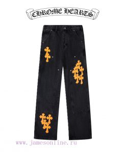 White Background ImageKroxin 𝐂𝐡𝐫𝐨𝐦𝐞𝐇𝐞𝐚𝐫𝐭 Black Orange Spliced Leather Limited Edition Cowherd W gmywwn8o
