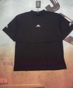 Real Time Video ShootingParisian Maison 𝐁𝐀𝐋𝐄𝐍𝐂𝐈𝐀𝐆𝐀25SS Fashion Show Printed Cotton Simple Shor kj7dnb3q