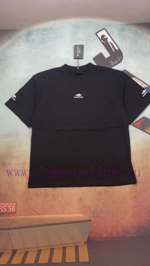 Real Time Video ShootingParisian Maison 𝐁𝐀𝐋𝐄𝐍𝐂𝐈𝐀𝐆𝐀25SS Fashion Show Printed Cotton Simple Shor kj7dnb3q