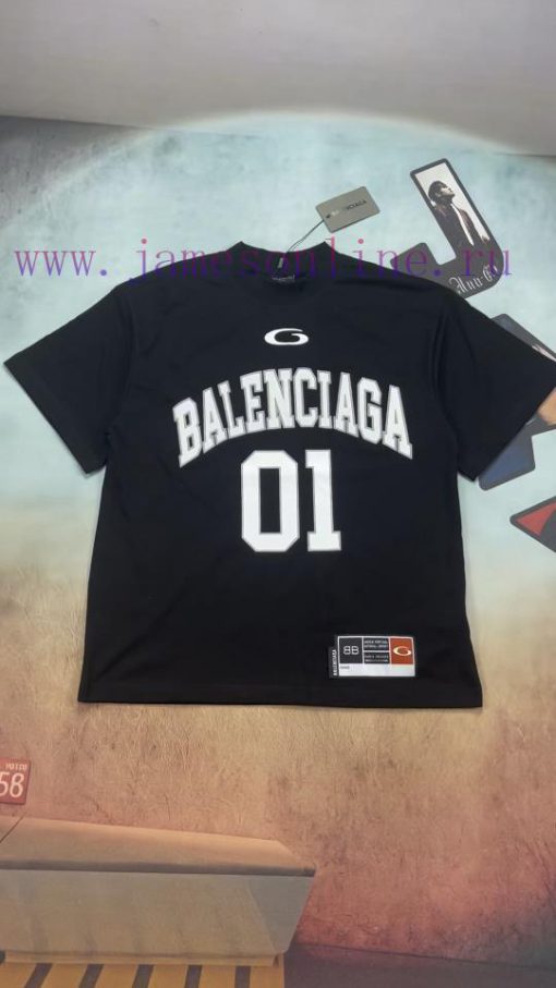 Real Time Video ShootingBalenciaga 𝐁𝐀𝐋𝐄𝐍𝐂𝐈𝐀𝐆𝐀 25SS 01 Jersey Short Sleeved T-shirt*No Beauty No 5urb5ia8