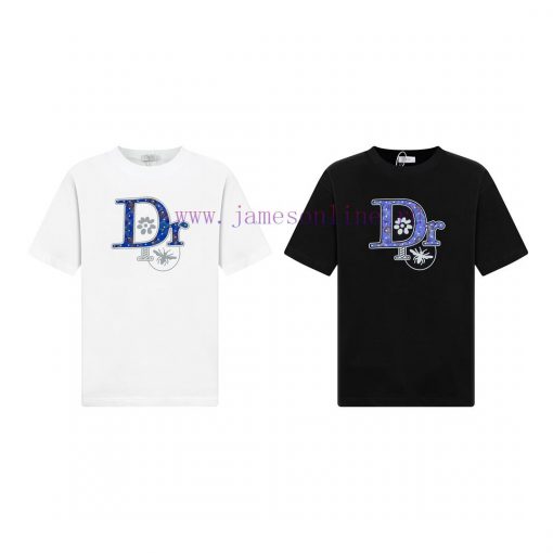 Dior 25SS Adopts A New Approach Of 3D Dual Technology With A Logo Round Neck Short Sleeved T-sh frelh9qr - Image 10