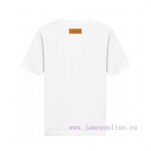 LV Louis Vuitton 25SS Brand New 3D Dual Process White Ink Printing+gradient Scallion Powder Mul lepue23z - Image 3