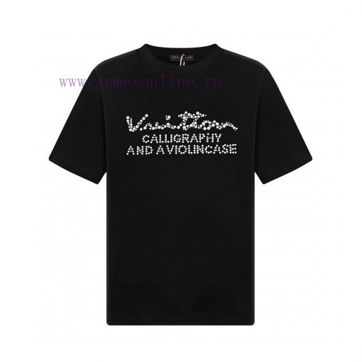 The LV Louis Vuitton 25SS Brand New Craftsmanship Features A Logo Round Neck Short Sleeved T-sh rcbq5k7i
