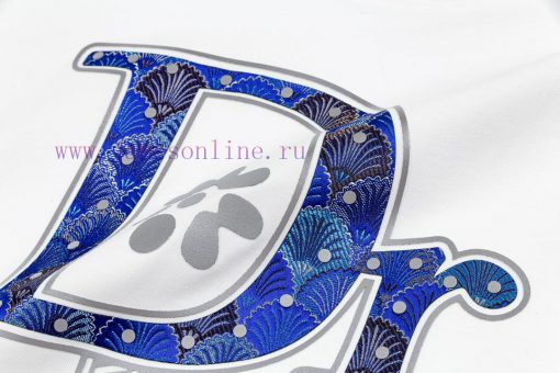 Dior 25SS Adopts A New Approach Of 3D Dual Technology With A Logo Round Neck Short Sleeved T-sh tottkftz - Image 7