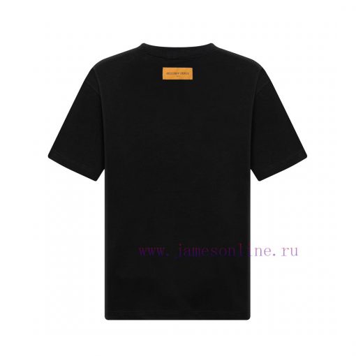 The LV Louis Vuitton 25SS Brand New Craftsmanship Features A Logo Round Neck Short Sleeved T-sh rcbq5k7i - Image 3