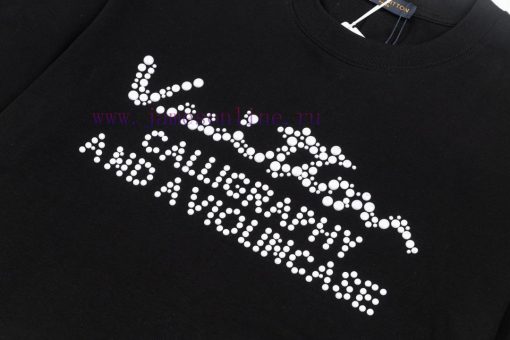 The LV Louis Vuitton 25SS Brand New Craftsmanship Features A Logo Round Neck Short Sleeved T-sh rcbq5k7i - Image 5