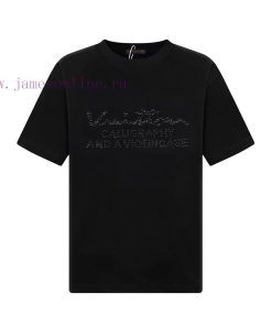 LV Louis Vuitton 25SS Brand New Craftsmanship With A Logo Round Neck Short Sleeved T-shirt Form 8zscp4cn