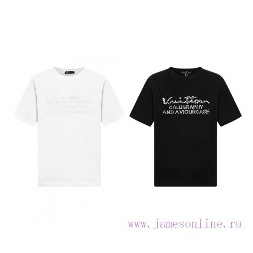 The LV Louis Vuitton 25SS Brand New Craftsmanship Features A Logo Round Neck Short Sleeved T-sh rcbq5k7i - Image 10