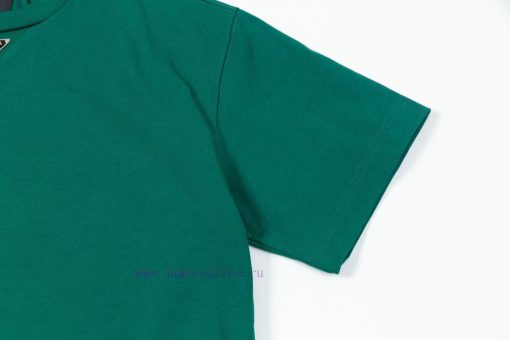 Prada Chest Triangle LogoThe Fabric Is Made Of 26s Double Yarn Combed Cotton Tightly Spun Yarn dfymyygy - Image 5