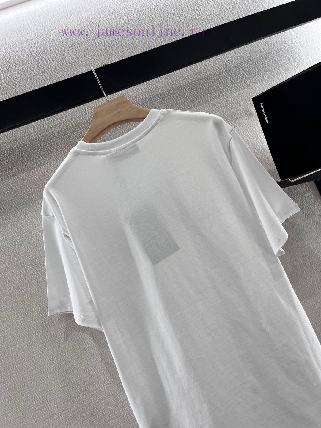 Gucci2025 New Product LaunchRound Neck Printed Letters 𝑇𝑒𝑒Customized YB Twill All Cotton Materi m3rgpm52 - Image 5