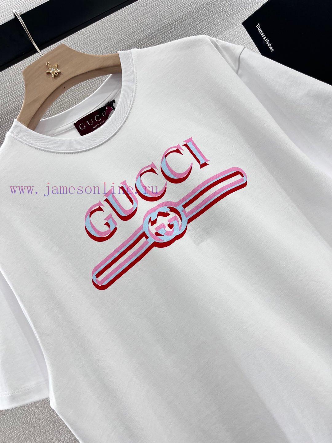Gucci2025 New Product LaunchRound Neck Printed Letters 𝑇𝑒𝑒Customized YB Twill All Cotton Materi m3rgpm52 - Image 6