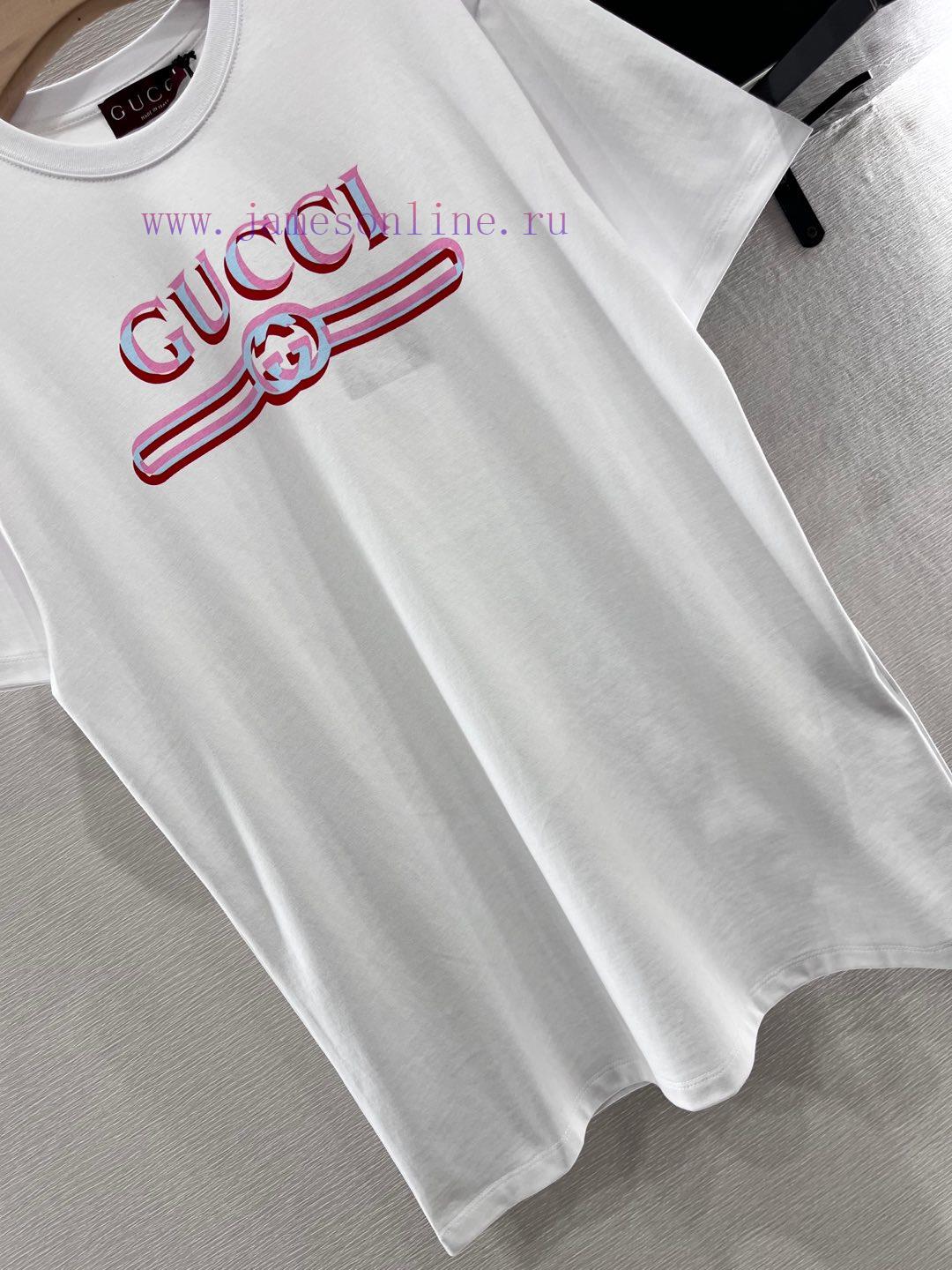 Gucci2025 New Product LaunchRound Neck Printed Letters 𝑇𝑒𝑒Customized YB Twill All Cotton Materi m3rgpm52 - Image 7