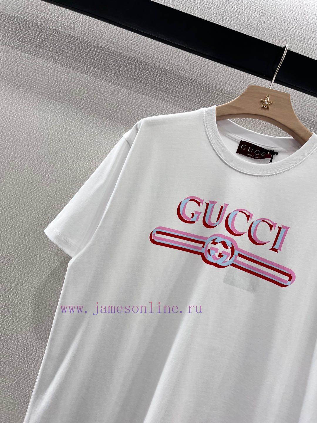 Gucci2025 New Product LaunchRound Neck Printed Letters 𝑇𝑒𝑒Customized YB Twill All Cotton Materi m3rgpm52 - Image 8