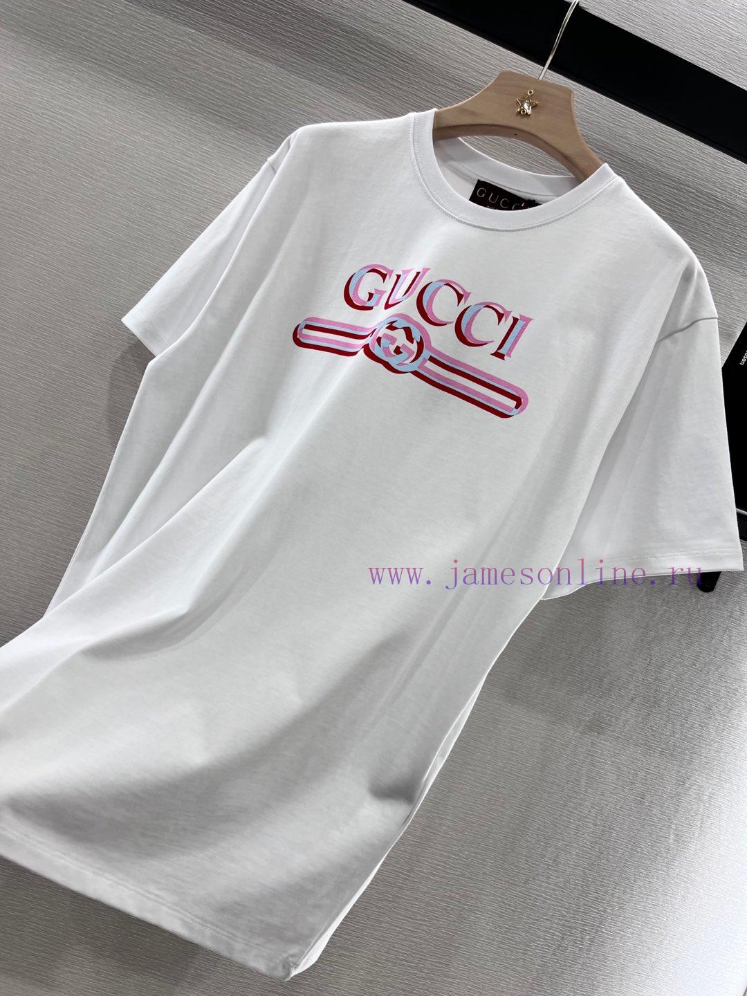 Gucci2025 New Product LaunchRound Neck Printed Letters 𝑇𝑒𝑒Customized YB Twill All Cotton Materi m3rgpm52 - Image 9