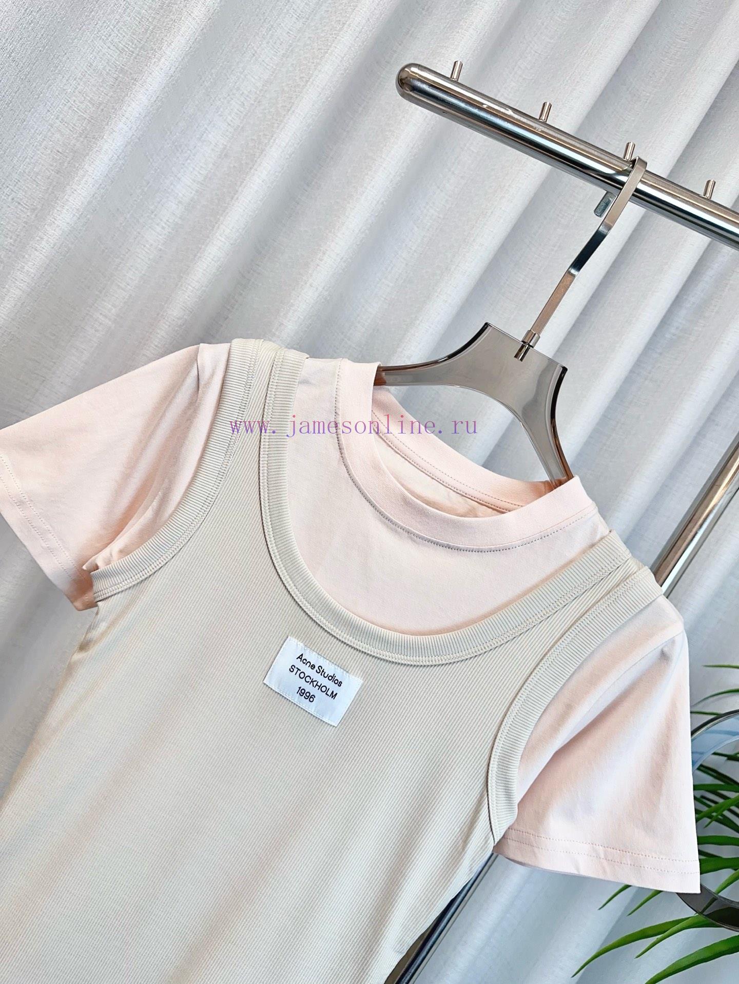 AC * E New Two-piece Set Logo T-shirt Shoulder Fixed Custom Pure Cotton Fabric Two-piece Set De o28yn2z4 - Image 5