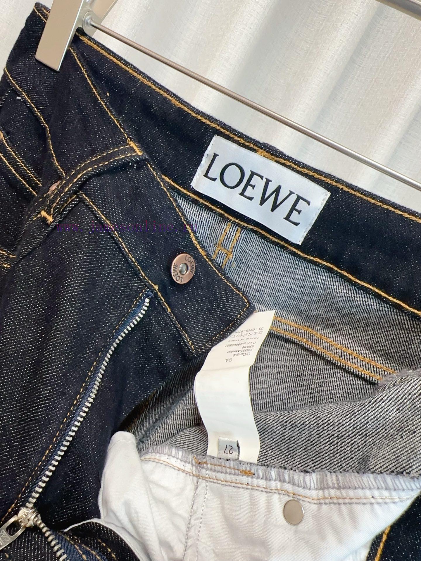 LOE * New Runway Style Printed Logo Wide Leg Jeans Custom Woven Stretch Washed Denim Cotton Fab ebxvwb5v - Image 10